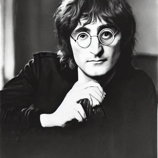 Image similar to romanticera portrait of john lennon