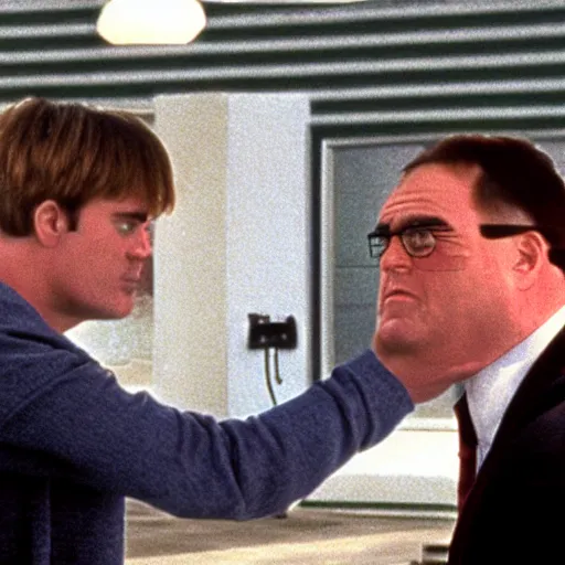 Prompt: the truman show scene with peter griffin