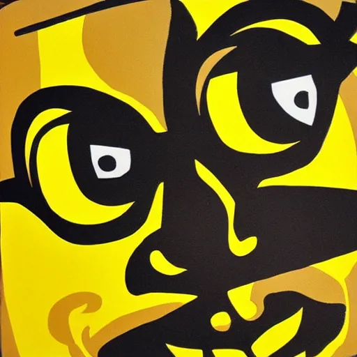 Image similar to Miles Davis as a yellow minion