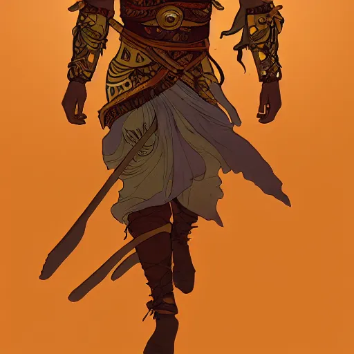 Image similar to an ultra detailed vector image of solaire of astora dressed as the prince of persia, concept art by alphonse mucha and greg rutkowski, bright red desert sands, bright yellow and red sun, octane render, liminal space