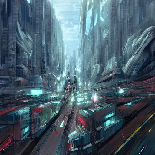 Prompt: sao paulo in the year 2 0 7 0, digital art, sci fi, trending on artstation