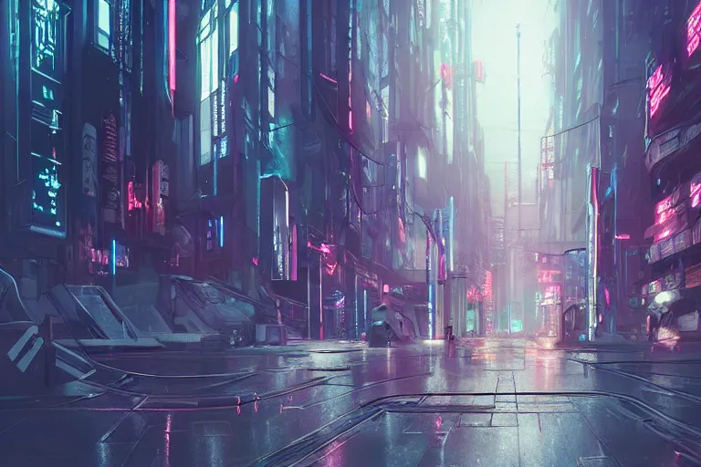 Image similar to cyberpunk street, by wlop, rain, poster, anime key visual, artstation