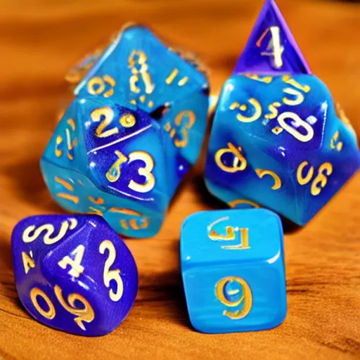 Prompt: fantasy magical dice, dice of fate