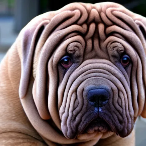 Image similar to smooth skin shar pei dog