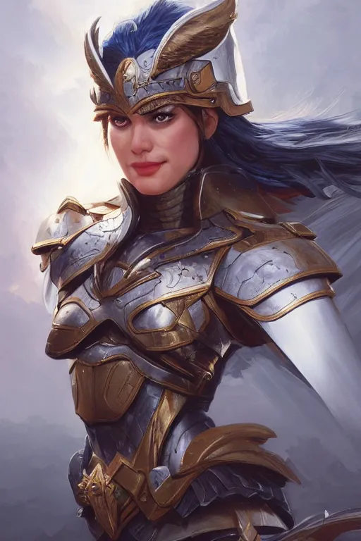 Image similar to amazon valkyrie athena, d & d, fantasy, portrait, highly detailed, headshot, digital painting, trending on artstation, concept art, sharp focus, illustration, art by artgerm and greg rutkowski and magali villeneuve