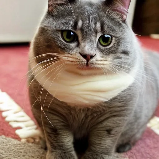 Prompt: cute fat cat