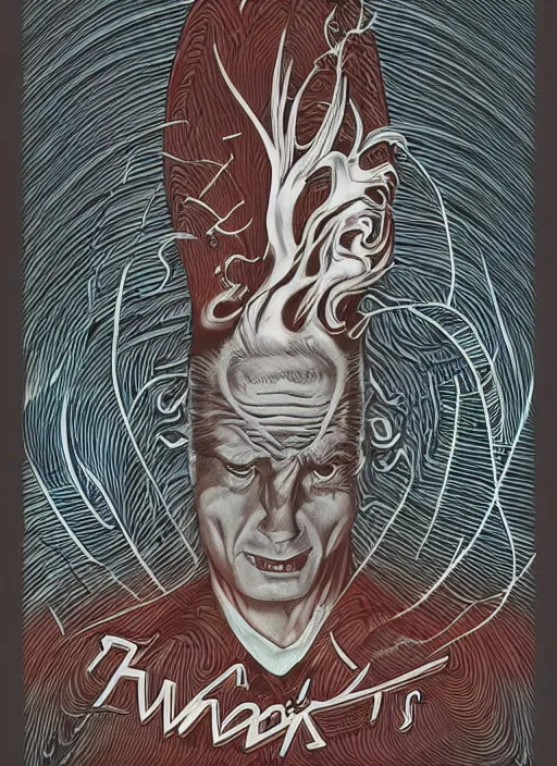 Image similar to twin peaks movie poster art by aaron horkey
