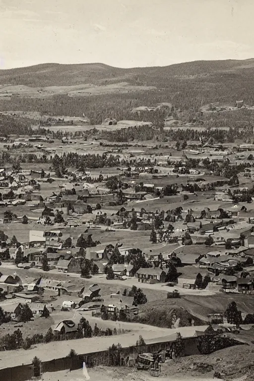 Image similar to 1 8 8 0 s view of lead city, south dakota. lead city is the location of the homestake mine