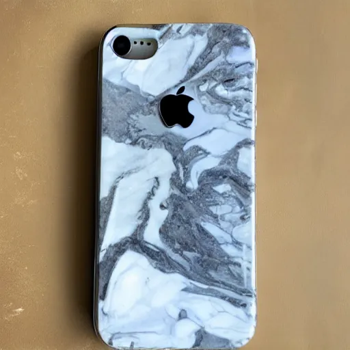 Image similar to a marble carved iphone