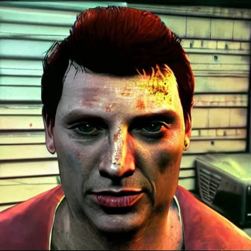 Image similar to tommy vercetti in silent hill, ultra realistic, highly detailed