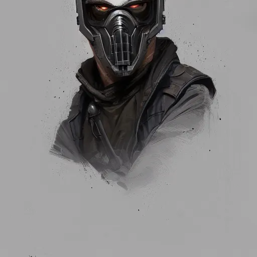 Prompt: portrait of a man by greg rutkowski, he looks like bill paxton, he is wearing a tactical gear and a superhero mask, highly detailed portrait, digital painting, artstation, concept art, smooth, sharp foccus ilustration, artstation hq