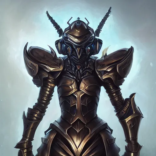 Prompt: portrait of humanoid wasp resembling a knight in black monstrous armor with two dragonfly wings, league of legends splash art, hearthstone splash art, full body shot, rule of thirds, ultrafine hyperrealistic detailed face, artgerm, greg rutkowski, trending on artstation, 8 k, intricately detailed, highly detailed