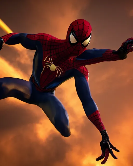 Image similar to photorealistic, hyperdetailed photograph of black spider - man suit with gold webbing by insomniac games