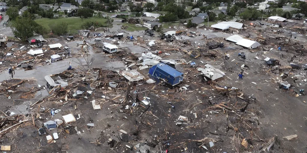 Image similar to FEMA shows up to a disaster with something unexpected