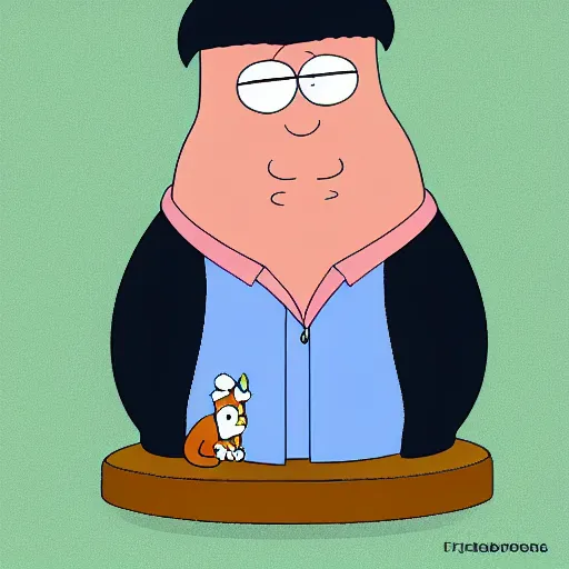 Image similar to of a crypto animal in the style of family guy