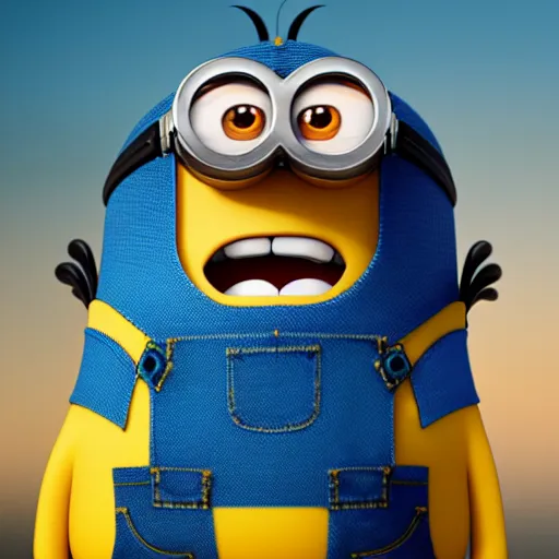 buff minion from despicable me, 4 k, high resolution, | Stable Diffusion