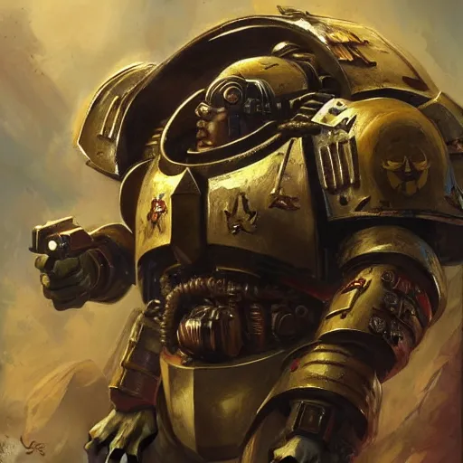 Prompt: Space Marine, closeup character art by Marc Lee, Vladimir Krisetskiy, Donato Giancola, Craig Mullins digital art, trending on artstation