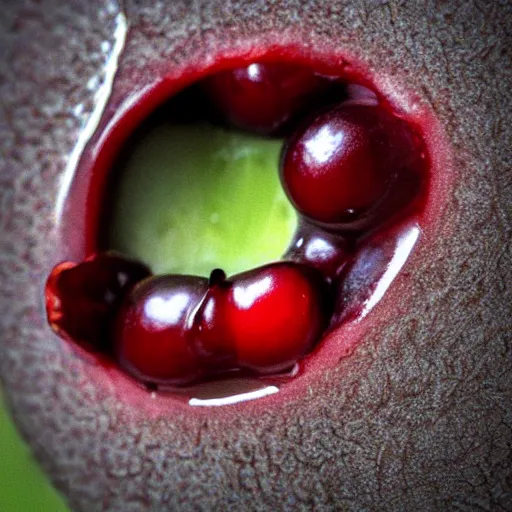 Image similar to a perfect photo of a close-up cherry. Behance