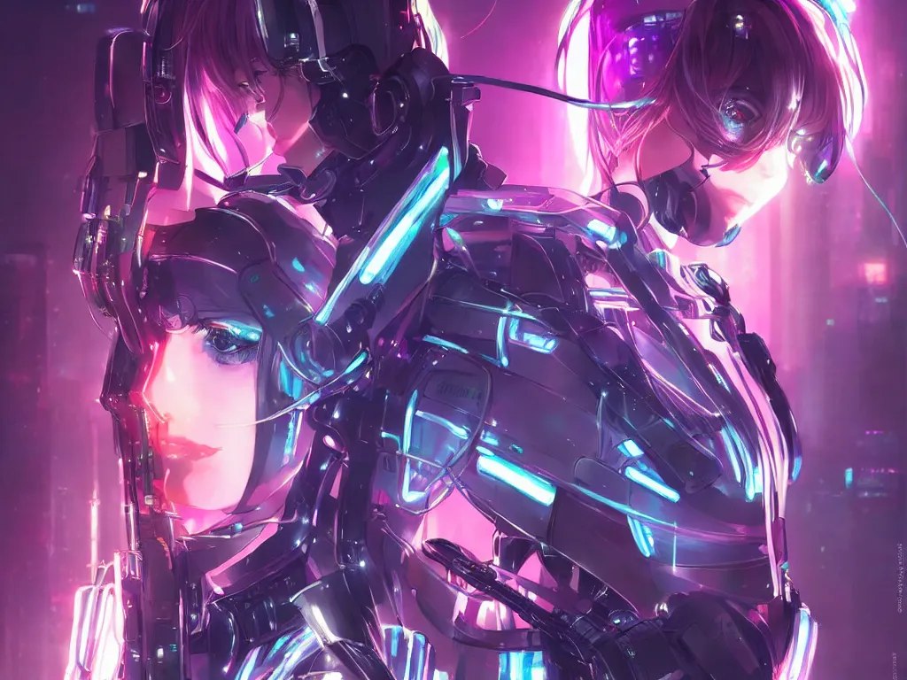 Image similar to portrait anime visual futuristic female cyber police, on cyberpunk neon light tokyo rooftop, ssci - fi and fantasy, intricate and very beautiful, human structure, concept art, sharp focus, anime by rossdraws and magali villeneuve and luxearte and liya nikorov, frostine engine