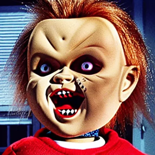 Image similar to Chucky the killer doll in an episode Full House