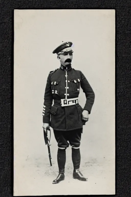 Prompt: general leghm, albanian german ww 1 officer marshal army navy brigadier black and white photography 1 9 0 5