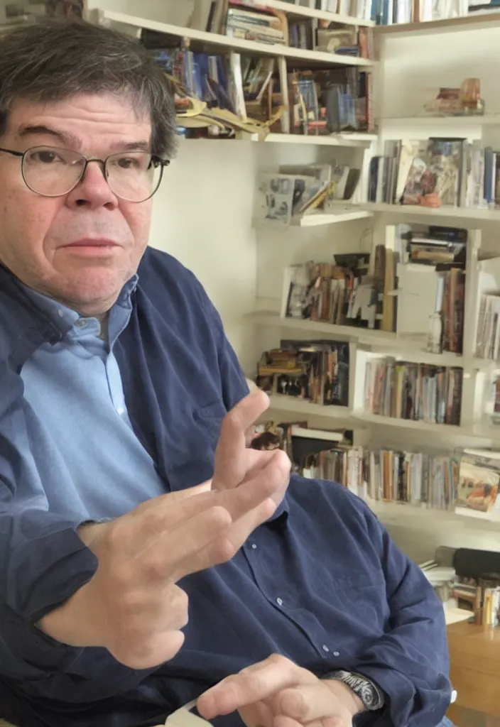 Prompt: Yann LeCun at his comuter illustrated on the Rider–Waite tarot.