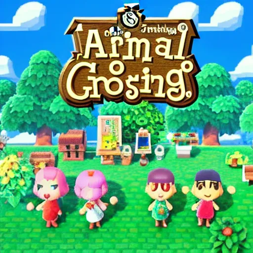 Image similar to Screenshot of Animal Crossing for NES, 1989, 8-bit, pixel art