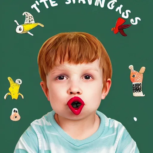 Image similar to little mr sausage lips by richard hargreaves