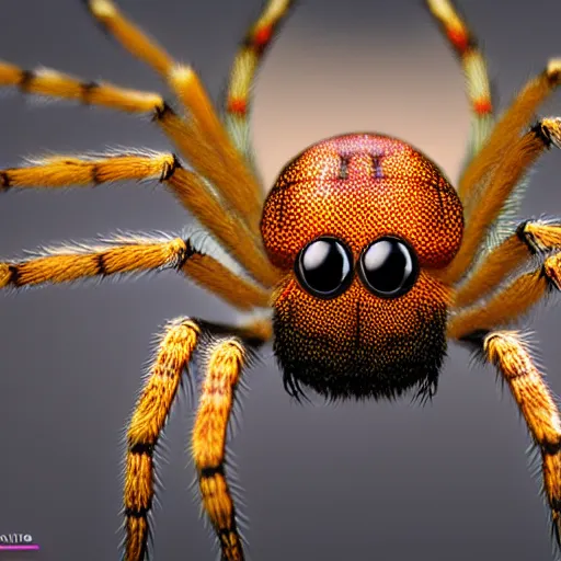 Image similar to spider. Photorealistic. Deep colors. Trypophobia. 4k high definition. Detailed