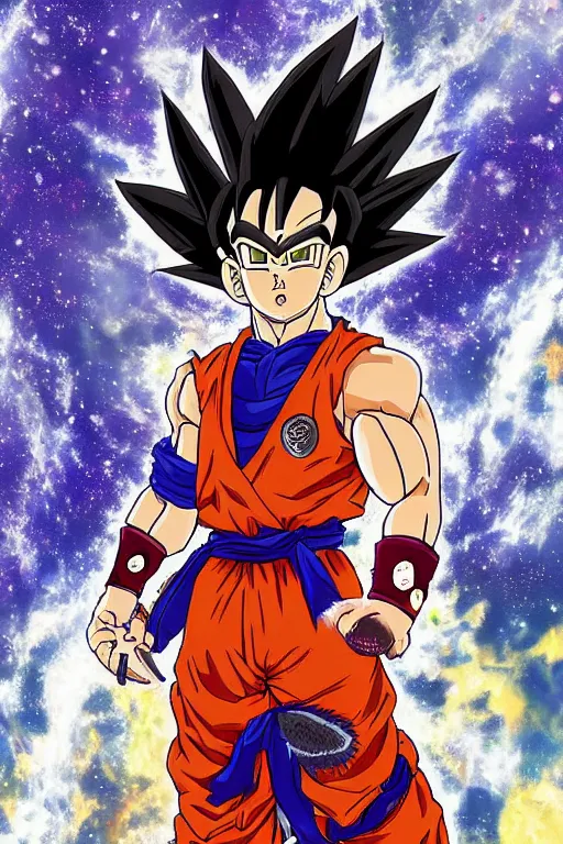 Image similar to portrait of an indigenous saiyan on their home planet.