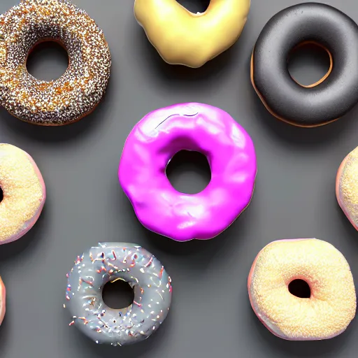 Image similar to blender render of infinite donuts