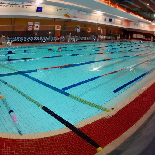 Prompt: highly detailed photo of a public pool filled with kimchi, trending on flickr