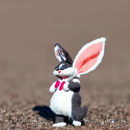 Image similar to A photo of a bugs bunny, sigma 85mm Lens F/1.4, award winning photography