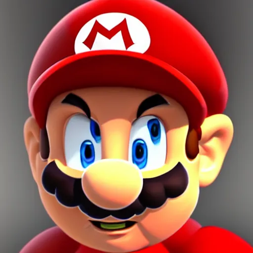 Image similar to super mario, photorealistic