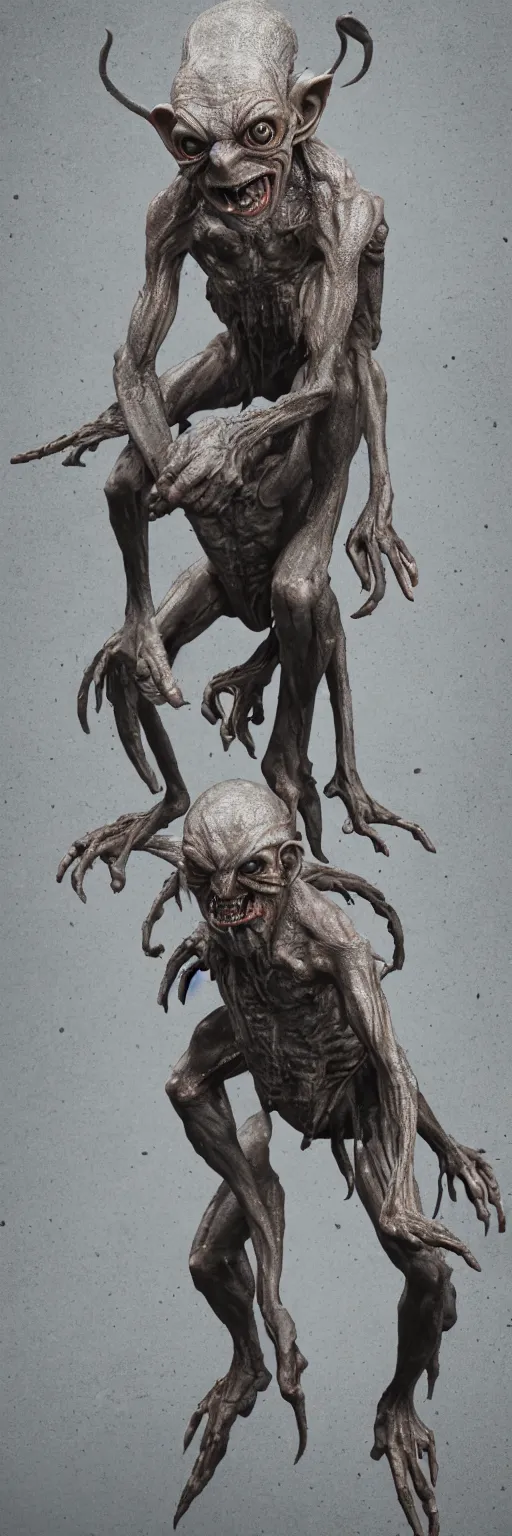 Image similar to photo of demon gollum, full body, detailed, sony a 7 r