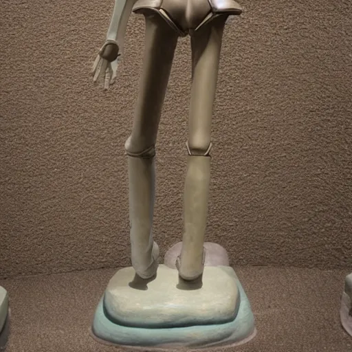 Prompt: sculpture of a female android by Antoni Gaudi