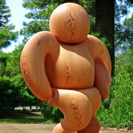 Image similar to a wood masterpiece symbolizing jiggling