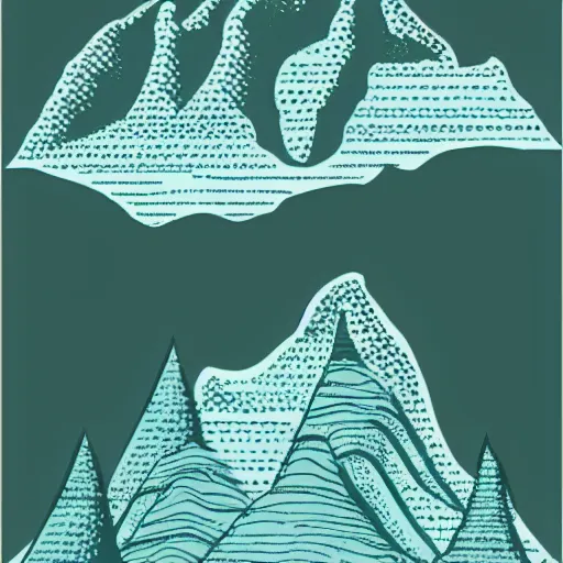 Image similar to mountain water illustration vector digital art trending on artstation h 7 6 8