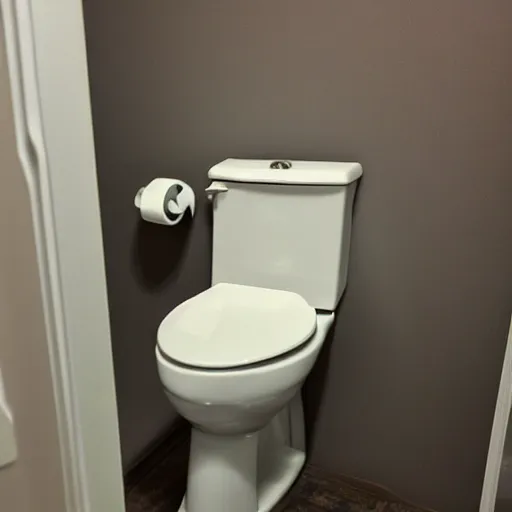 Prompt: toilet trail cam