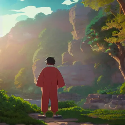 Prompt: a wholesome animation key shot of gustavo petro, medium shot, studio ghibli, pixar and disney animation, sharp, rendered in unreal engine 5, anime key art by greg rutkowski, bloom, dramatic lighting