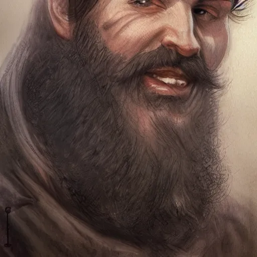 Image similar to a man with a beard, drawn by Tony sart