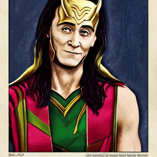 Prompt: Loki of Asgard, portrait