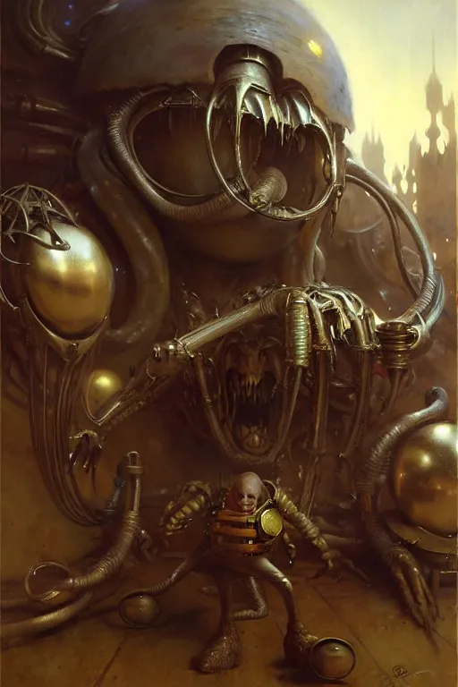 Prompt: dr eggman by gaston bussiere bayard wu, greg rutkowski, giger, maxim verehin