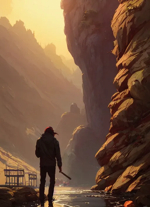 Image similar to Highly detailed full-body portrait of homeless The Rock, in GTA V, Stephen Bliss, unreal engine, fantasy art by Greg Rutkowski, Loish, Rhads, Makoto Shinkai and Lois van baarle, ilya kuvshinov, rossdraws, Tom Bagshaw, global illumination, radiant light, detailed and intricate environment