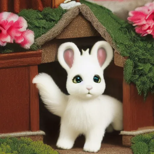 Prompt: the shining calico critters