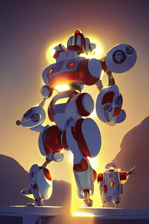 Image similar to metabots medabots medarotto medarot robot minimalist comics, behance hd by jesper ejsing, by rhads, makoto shinkai and lois van baarle, ilya kuvshinov, rossdraws global illumination ray tracing hdr radiating a glowing aura