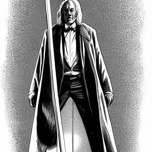 Prompt: the tall man from phantasm, detailed