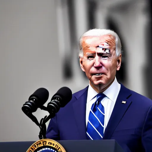 Prompt: Joe Biden with an shredded, toned, inverted triangle body type, XF IQ4, 150MP, 50mm, F1.4, ISO 200, 1/160s, natural light