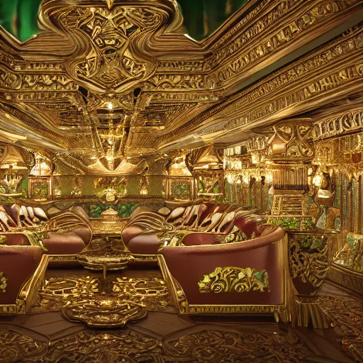 Image similar to photograph of majestic princess of emerald, ornate, intricate, hyper detailed, accent lighting, dramatic light, 4 k octane render