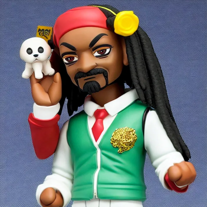 Prompt: Snoop Dogg, An anime nendoroid of Snoop Dogg, figurine, detailed product photo